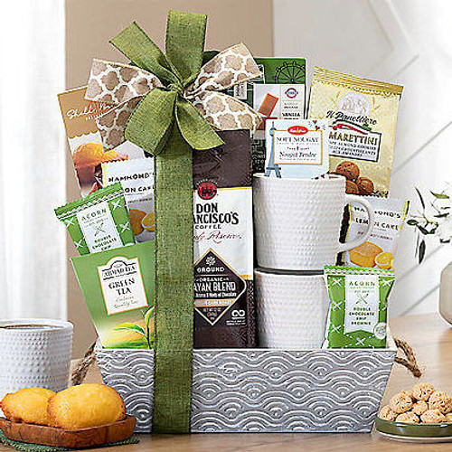 Coffee & Tea Delights: Gourmet Gift Basket Z954-WC-555