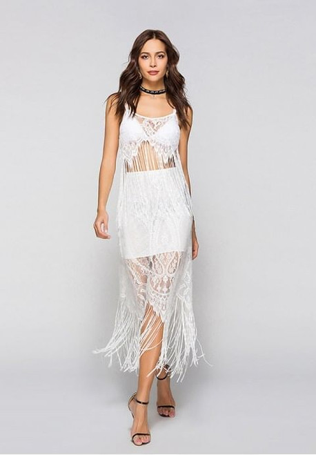 Sexy Tassel Sling Top and Skirt Two Pieces H721-CSL2790