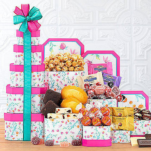 Floral Celebration: Gourmet Gift Tower Z954-WC-513