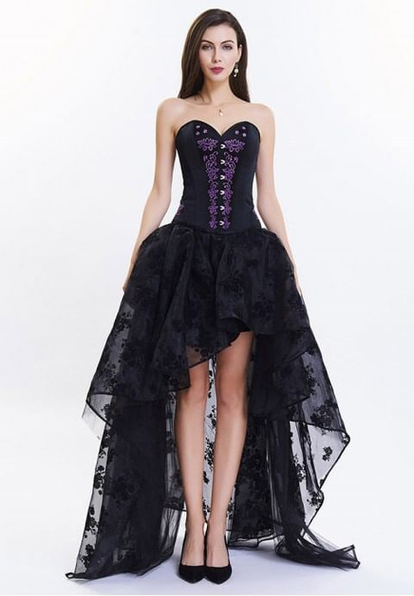 Gothic Vintage Steel Boned Embroidery Corset H721-WKD1705