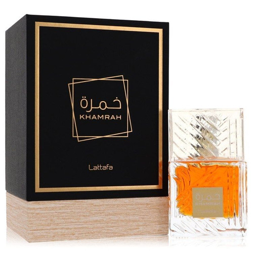 Lattafa Khamrah by Lattafa Eau De Parfum Spray (Unisex) 3.4 oz (Men) V728-563816