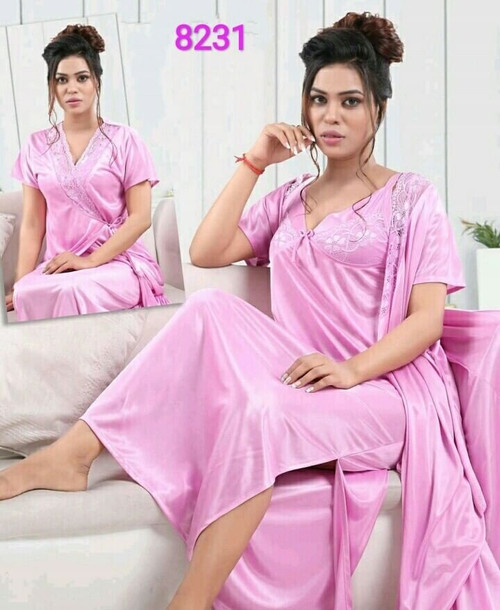 Double Piece Night Gown 8231 H848-STF8231
