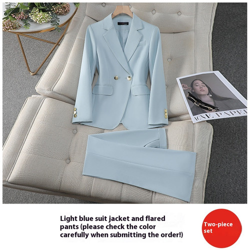 Color: Light Blue Suit Trousers, Size: 3XL - Suit Jacket Business Wear Temperament Annual Meeting H Q119-CJYD229177420TG