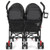 Foldable Twin Baby Double Stroller Ultralight Umbrella Kids Stroller-Black - Color: Black D681-BB5681BK