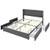 Full/Queen Size Upholstered Bed Frame with 4 Storage Drawers-Full Size B593-HU10228HS
