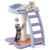 19 Inch Mohair Plush Cat Tree with Ladder and Jingling Ball-Purple - Color: Purple D681-PV10082PU