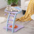 19 Inch Mohair Plush Cat Tree with Ladder and Jingling Ball-Purple - Color: Purple D681-PV10082PU