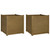 Garden Planter Set of 2 Honey brown Solid pinewood A949-810565