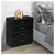 FCH Modern Simple 4-Drawer Dresser Black T575-S0671435323