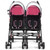 Foldable Twin Baby Double Stroller Ultralight Umbrella Kids Stroller-Pink - Color: Pink D681-BB5681PI