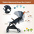 Lightweight Aluminium Frame Baby Stroller with Net-Blue - Color: Blue D681-BB5624NY