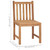  Garden Chair Set of 6 Teak Teak wood, Polyester Standard A949-3073115