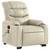  Stand up Massage Recliner Chair Cream Faux Leather A949-3206910
