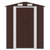  Garden Shed Dark Brown Galvanized Steel Large Garden Shed A949-3147465