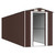  Garden Shed Dark Brown Galvanized Steel Large Garden Shed A949-3147465