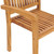  Garden Chair Set of 4 Solid Teak Wood Fine sanded teak hardwood A949-3073211