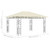  Gazebo with Mosquito Net 13.1'x9.8'x9' Cream 0.6 oz/ft A949-47970
