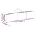  Party Tent Cream 210D oxford fabric with silver coating, Steel A949-93494