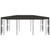  Gazebo Charcoal Polyester fabric 9.8x19.7ft Decorative Accents A949-47986