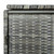  Wheelie Bin Shed Anthracite PE rattan, powder-coated steel A949-46463