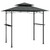 BBQ Gazebo with Side Shelves Anthracite 94.5"x59.1"x95.7" Steel A949-360140
