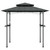 BBQ Gazebo with Side Shelves Anthracite 94.5"x59.1"x95.7" Steel A949-360140