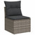  Outdoor Sofa Set Grey PE Rattan, Powder-Coated Steel, Tempered Glass A949-3221879