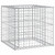  Garden Bench With Gabion Basket Natural wood and silver A949-3196245