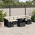  Garden Sofa Set Black PE rattan A949-3267776