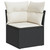  Garden Sofa Set Black PE Rattan Large Modular Garden Sofa Set A949-3223075