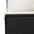  Garden Sofa Set Black PE Rattan Large Modular Garden Sofa Set A949-3223075