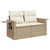  Garden Sofa Set Beige, Cream White A949-3220417