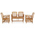  Garden Lounge Set Natural wood Solid acacia wood Medium Durable A949-3057986