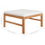  Garden Lounge Set Cream and Teak Teak wood and polyester Medium A949-3087194