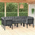  Garden Lounge Set Black and Dark Grey A949-3187768