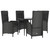  Patio Dining Set Black A949-3185168