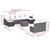  Garden Sofa Set Black, Cream White A949-3258780