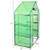 Portable 4 Tier Walk-in Plant Greenhouse with 8 Shelves - Color: Green D681-GT2663