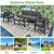 4 Pieces Outdoor Furniture Set for Backyard and Poolside-Gray B593-NP10109WL