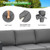 4 Pieces Outdoor Furniture Set for Backyard and Poolside-Gray B593-NP10109WL
