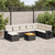  Garden Sofa Set Black, Cream White A949-3325829
