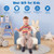 Kids Rocking Chair Children Velvet Upholstered Sofa with Solid Wood Legs-Blue - Color: Blue D681-HV10298BL