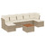  Garden Sofa Set Beige and Brown A949-3223776
