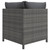  Garden Lounge Set Grey Poly Rattan Modular Garden Lounge Set A949-3059755