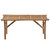  Garden Bench Natural Bamboo Bamboo and Polyester Medium Foldable A949-3063851