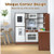 Wooden Corner Play Kitchen with Water Circulation System and Lights-Brown - Color: Brown D681-TP10167CF