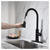 Single Handle Pull Down Kitchen Faucet with Dual Function Sprayhead T575-S0671279404