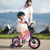 12 Inch Kids Bike Adjustable Bicycle with Front Basket for Children Aged 3-4 Years Old - Color: Pin D681-TS10230PI-12
