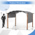 10 x 12 FT Outdoor Retractable Pergola with Retractable Canopy for Patio-Beige B593-NP11859