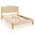 Full/Queen Size Upholstered Bed Frame with Quilted Headboard-Queen Size - Color: Beige - Size: Quee D681-HU10305BE-Q